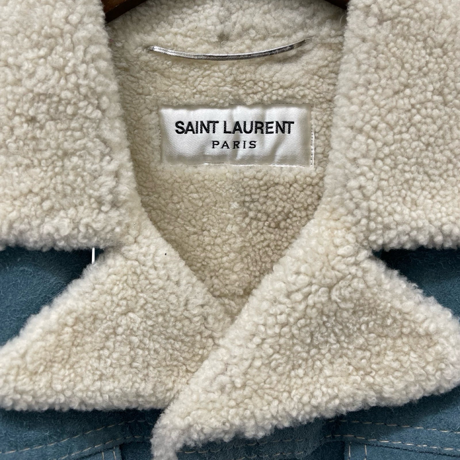 SAINT LAURENT PARIS 2018AW Shearling Suede Jacket 525903 YC2RM Size 46 –  MEMENTOS ONLINE SHOP