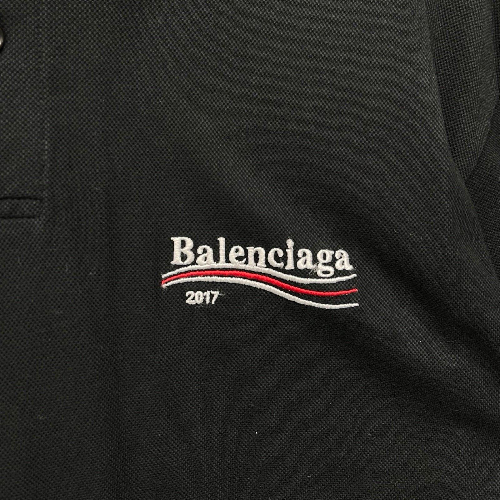 BALENCIAGA 2017AW Campaign Logo Polo Shirt 485844 TWK46 Size S – MEMENTOS  ONLINE SHOP